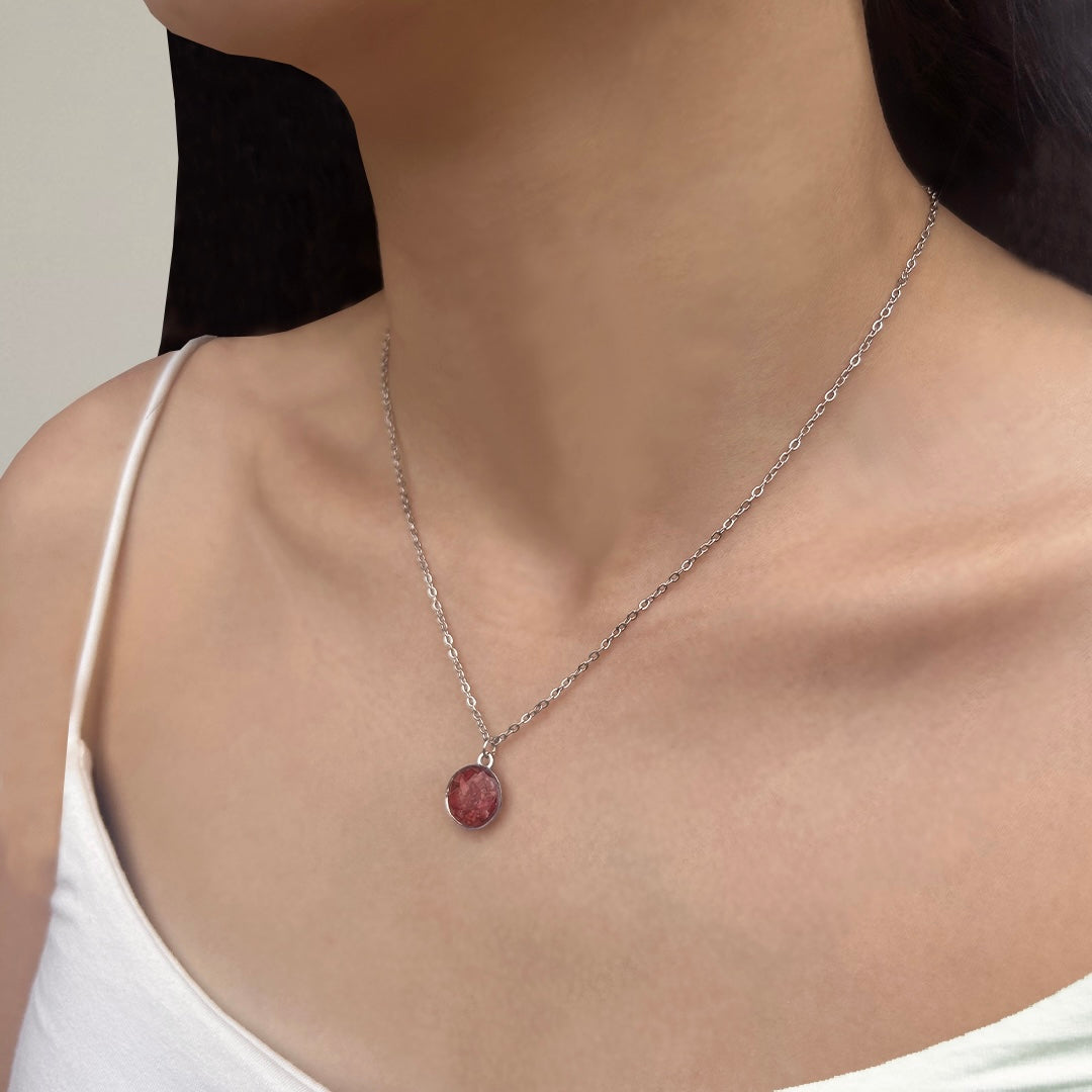 Ruby Pendant Necklace