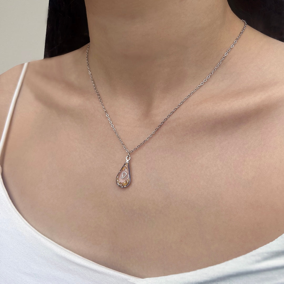 Sunflare Initial Pendant Necklace